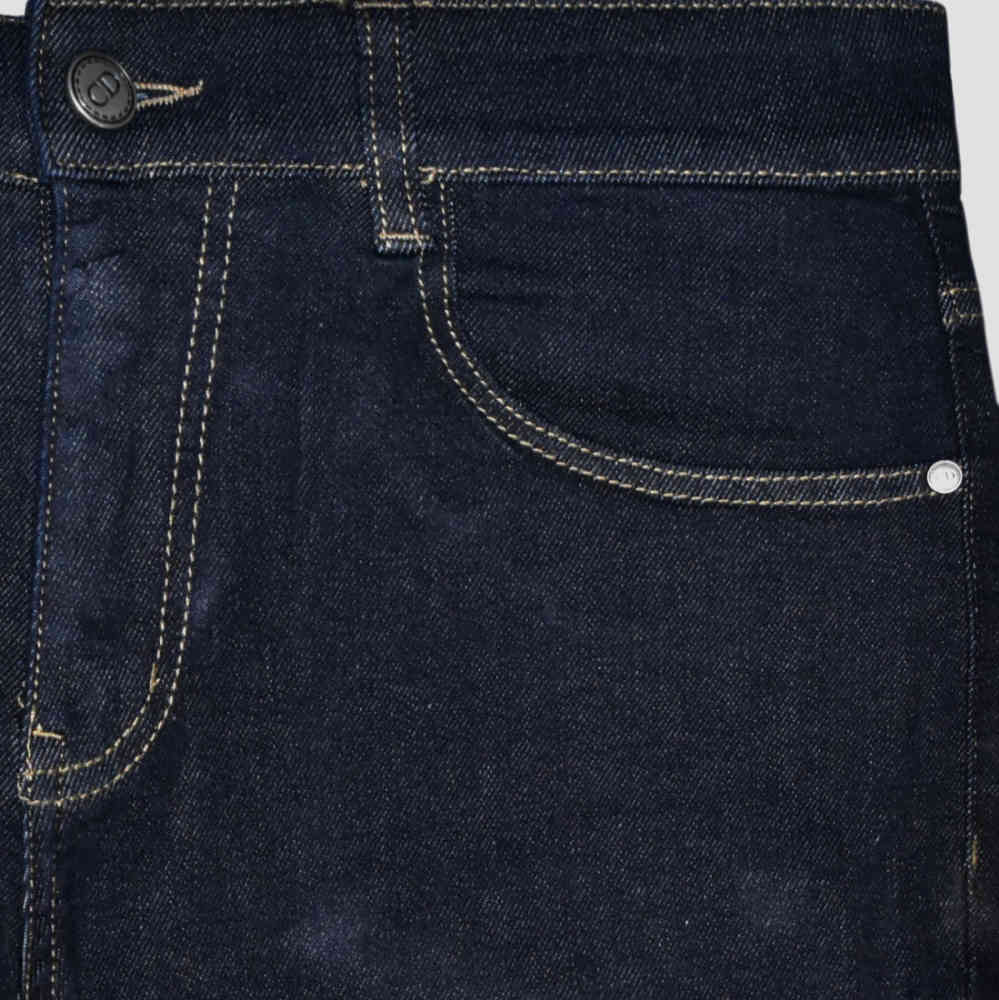 Dior Pocket-printed Dark Blue Premium Jeans-1