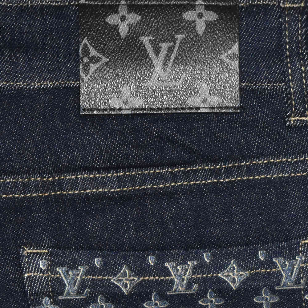 Louis Vuitton Monogram Dark Navy Blue Jeans-thumb-4