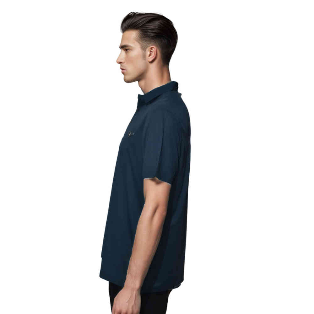 Prada Blue Premium Quality Polo Tees-thumb-2