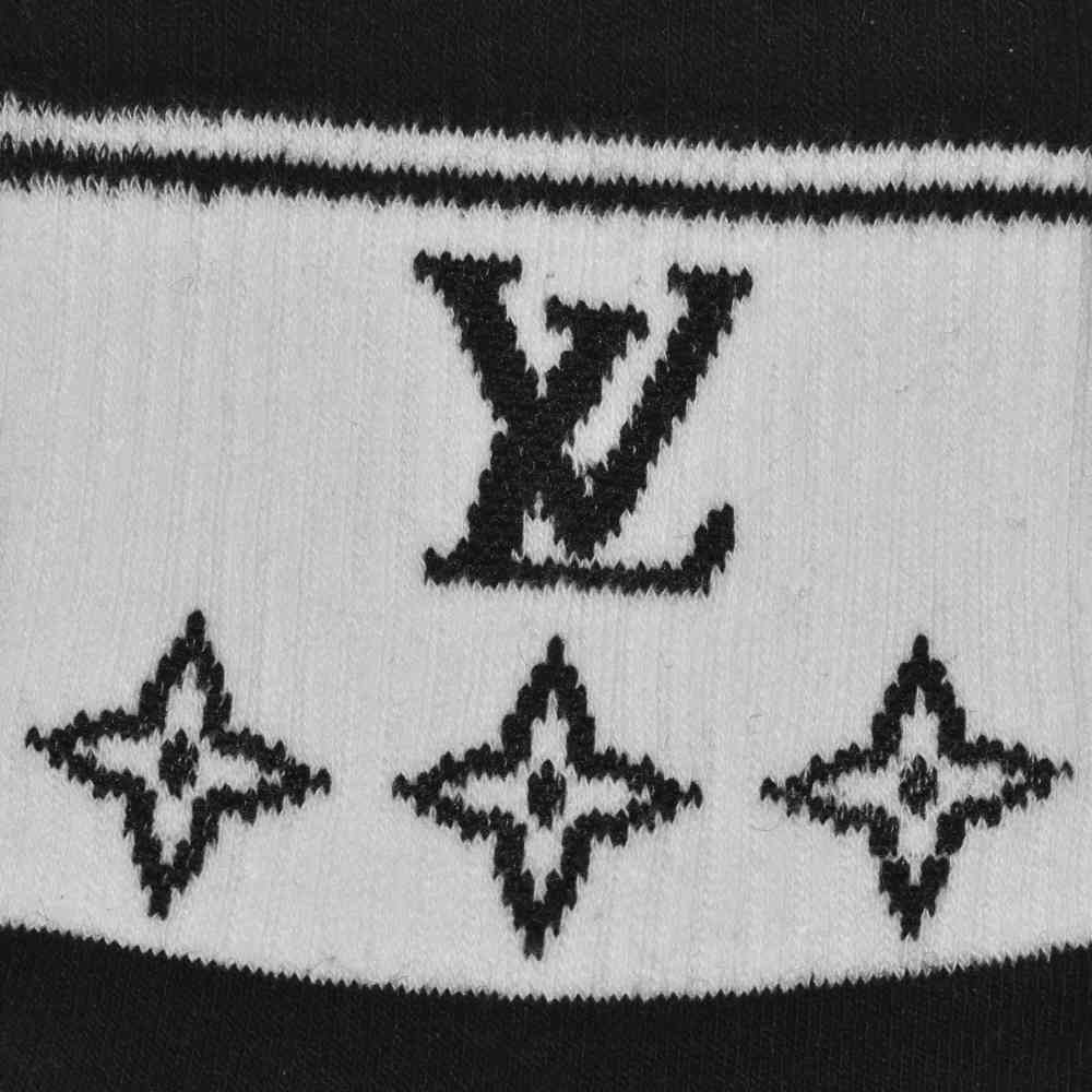 Louis Vuitton Monogram Embroidery Anklet Socks-thumb-2