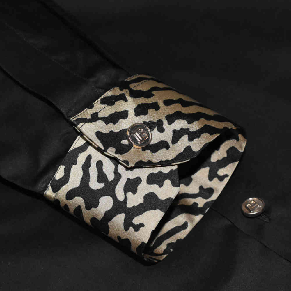 Balmain Leopard Printed Black Premium Shirt-5