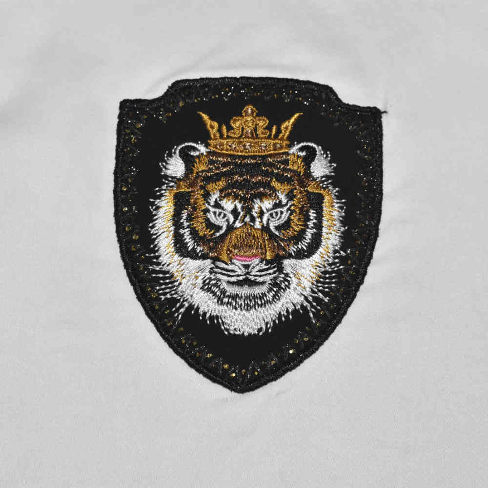 Balmain Tiger Embroidered White Premium Shirt-3