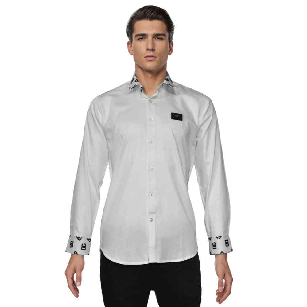 Dolce & Gabbana White Luxury Cotton Shirt-6