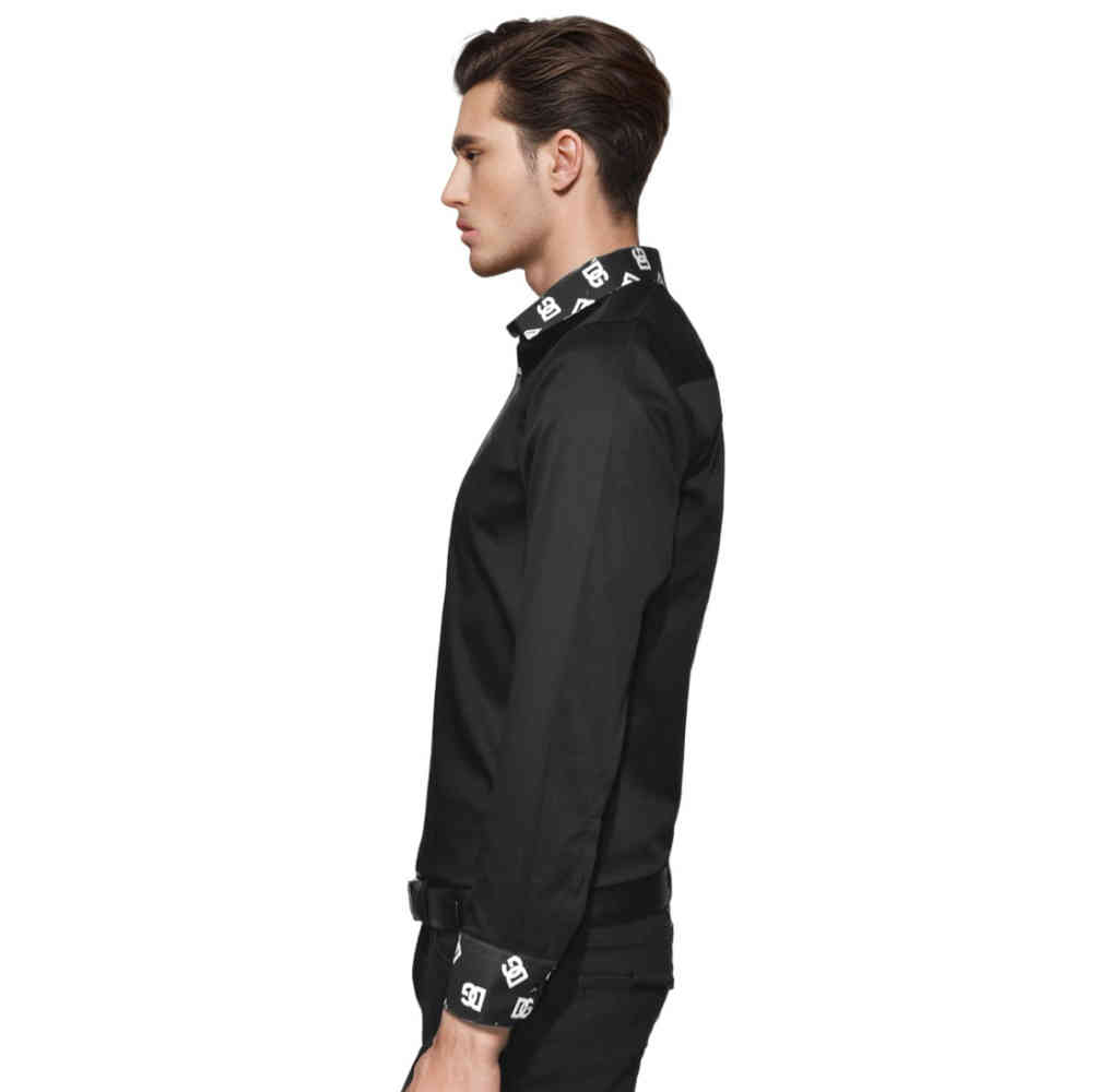 Dolce & Gabbana Black Luxury Cotton Shirt-2