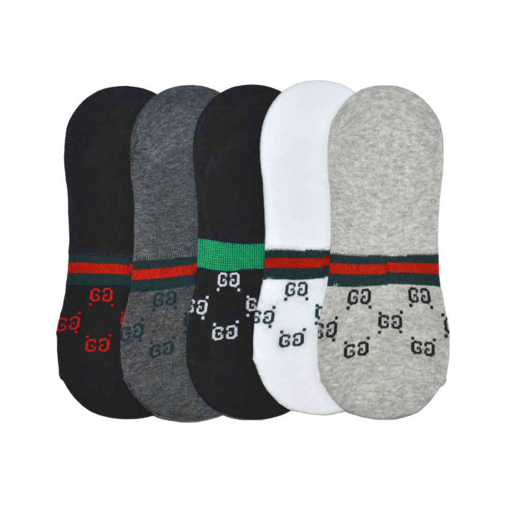 Gucci logo Printed Premium Luxury No-show Socks-thumb-1