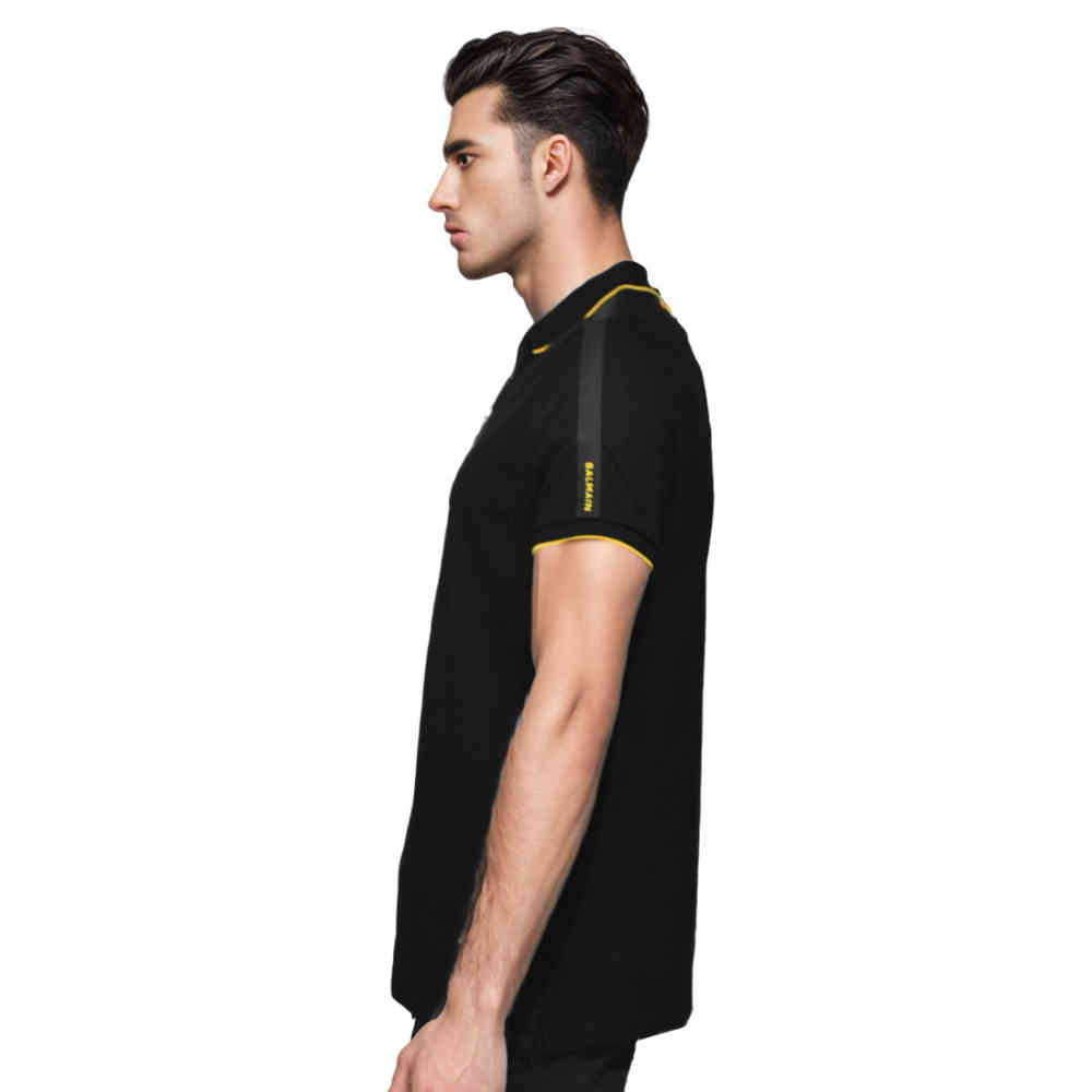 Balmain Zipper Polo Black Premium T-shirt-2