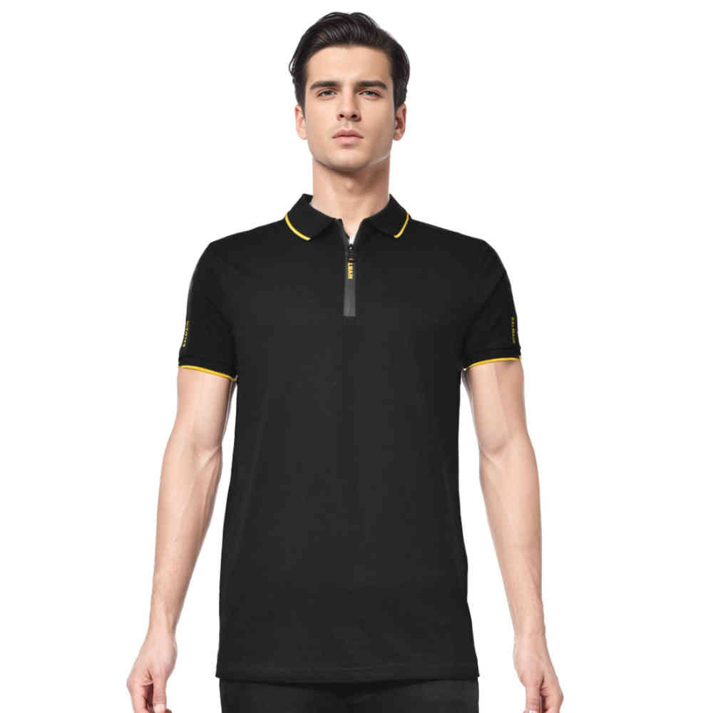 Black Balmain White Contrast Tipping Premium T-shirt
