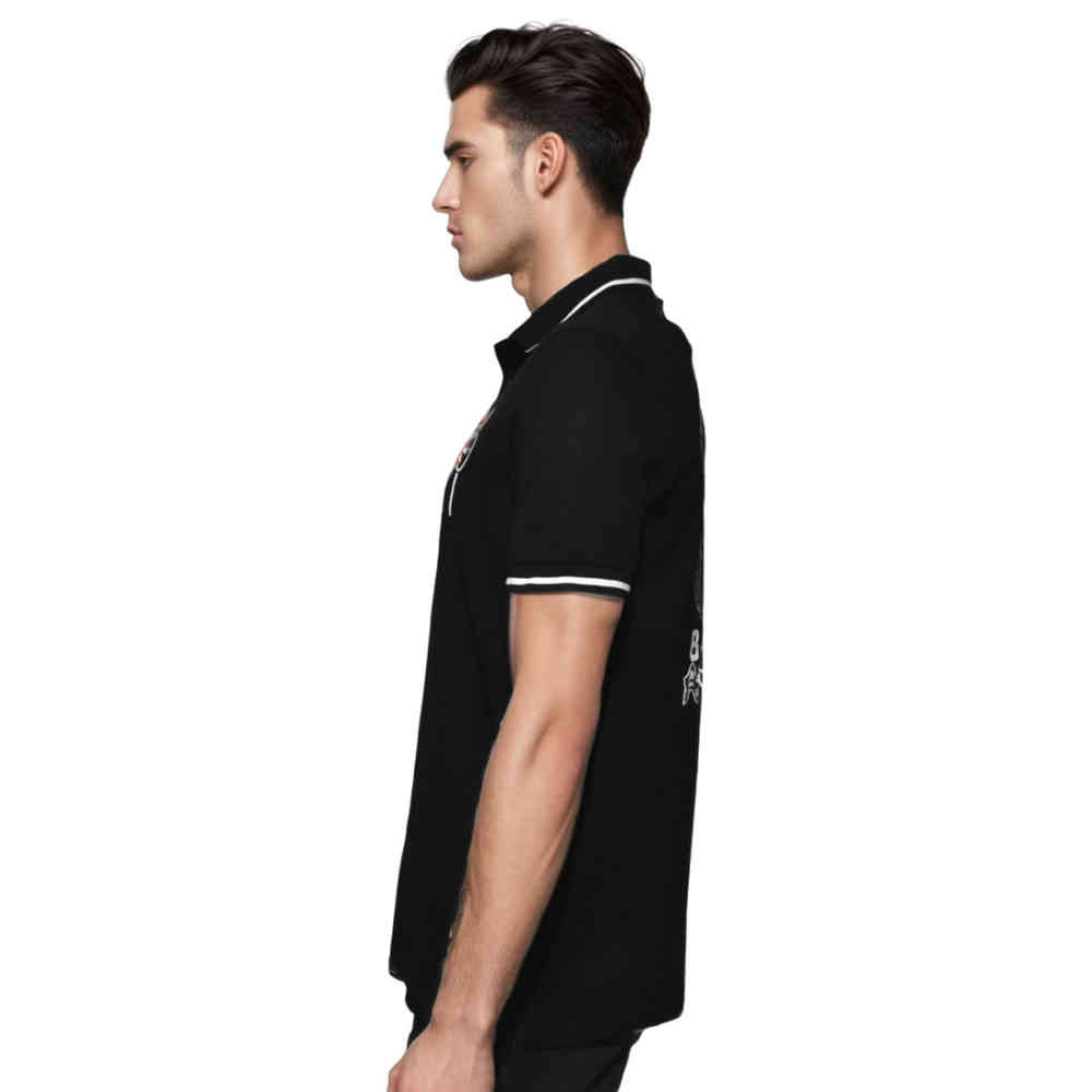Balmain Black Contrast Tipping Premium T-shirt-2
