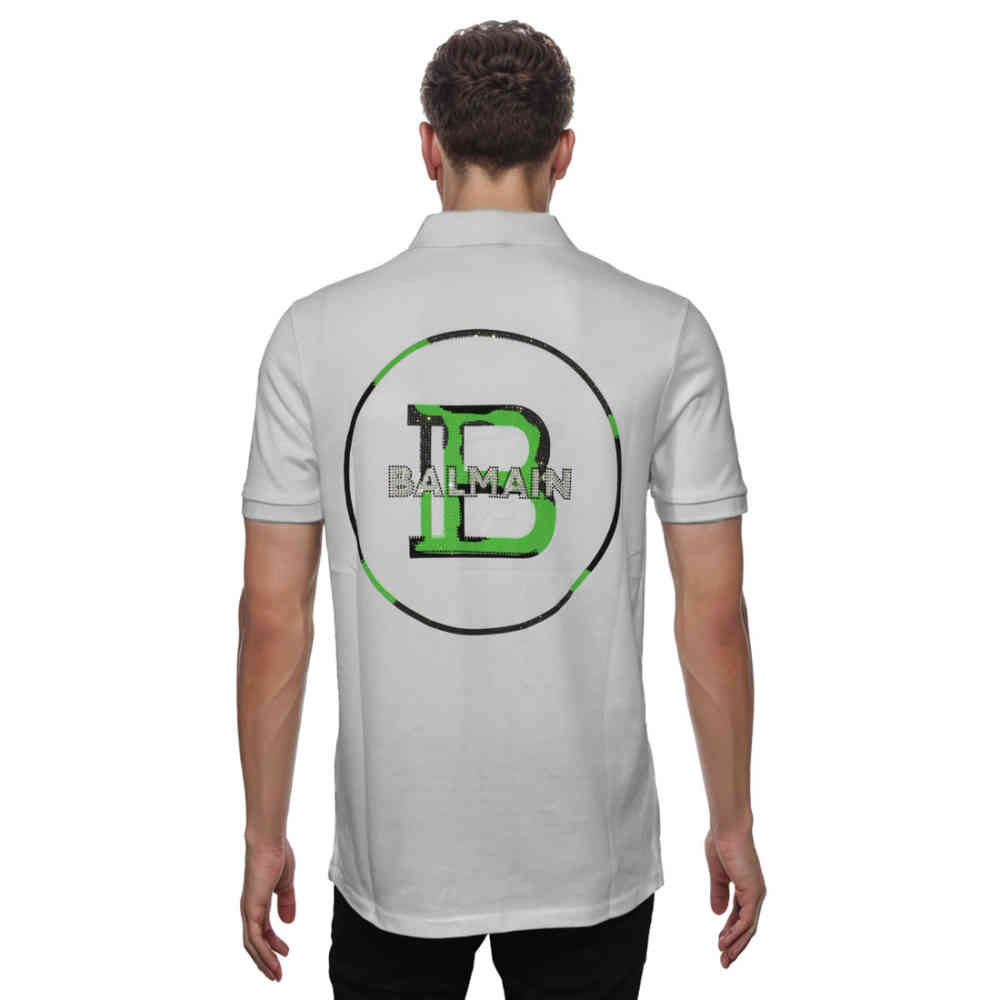 Balmain White Premium Luxury T-shirt-1