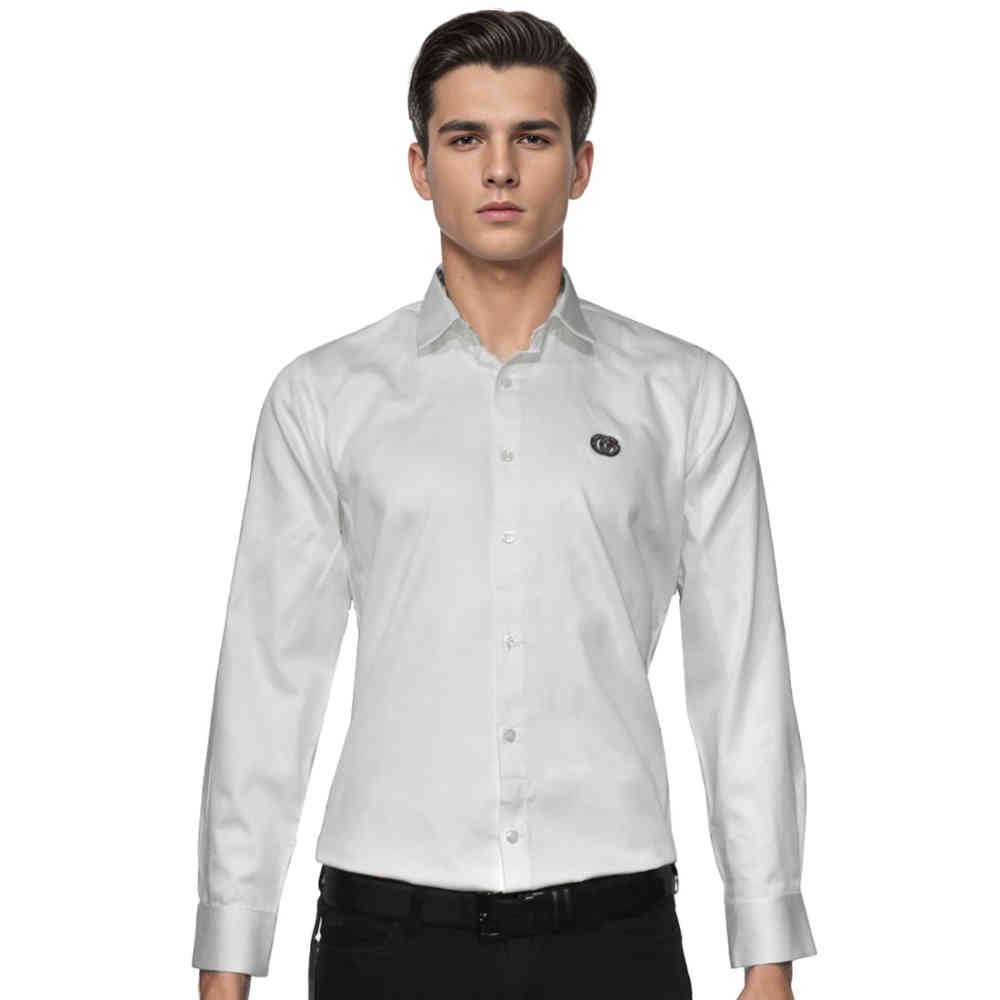 White Gucci logo Print Black Premium Quality Shirt