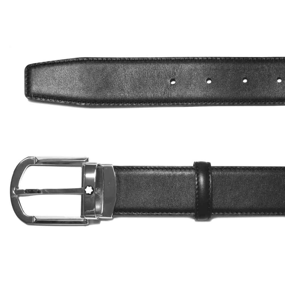 Montblanc Grey Belt with Buckle-thumb-3