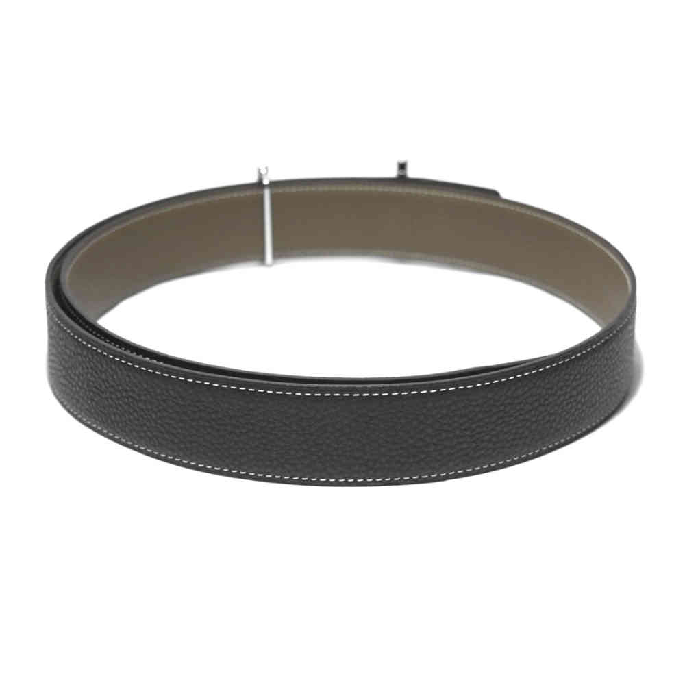Hermes Black Premium Jumbo Belt buckle & Reversible-1