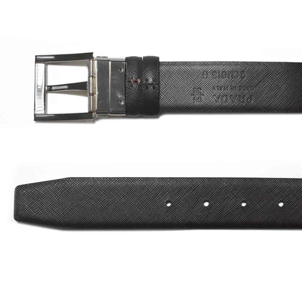 Prada Black Premium Leather Belt-thumb-4