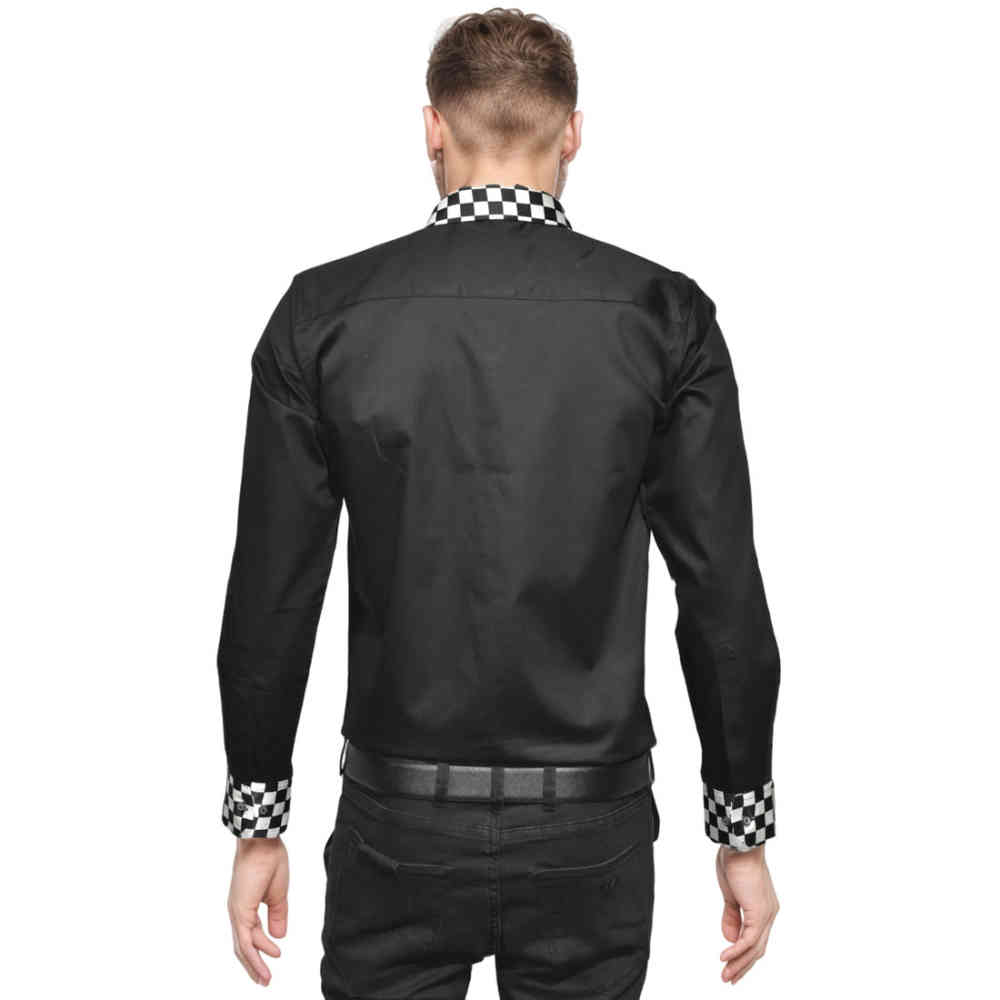 Prada logo Patch Black Premium Cotton Shirt-1