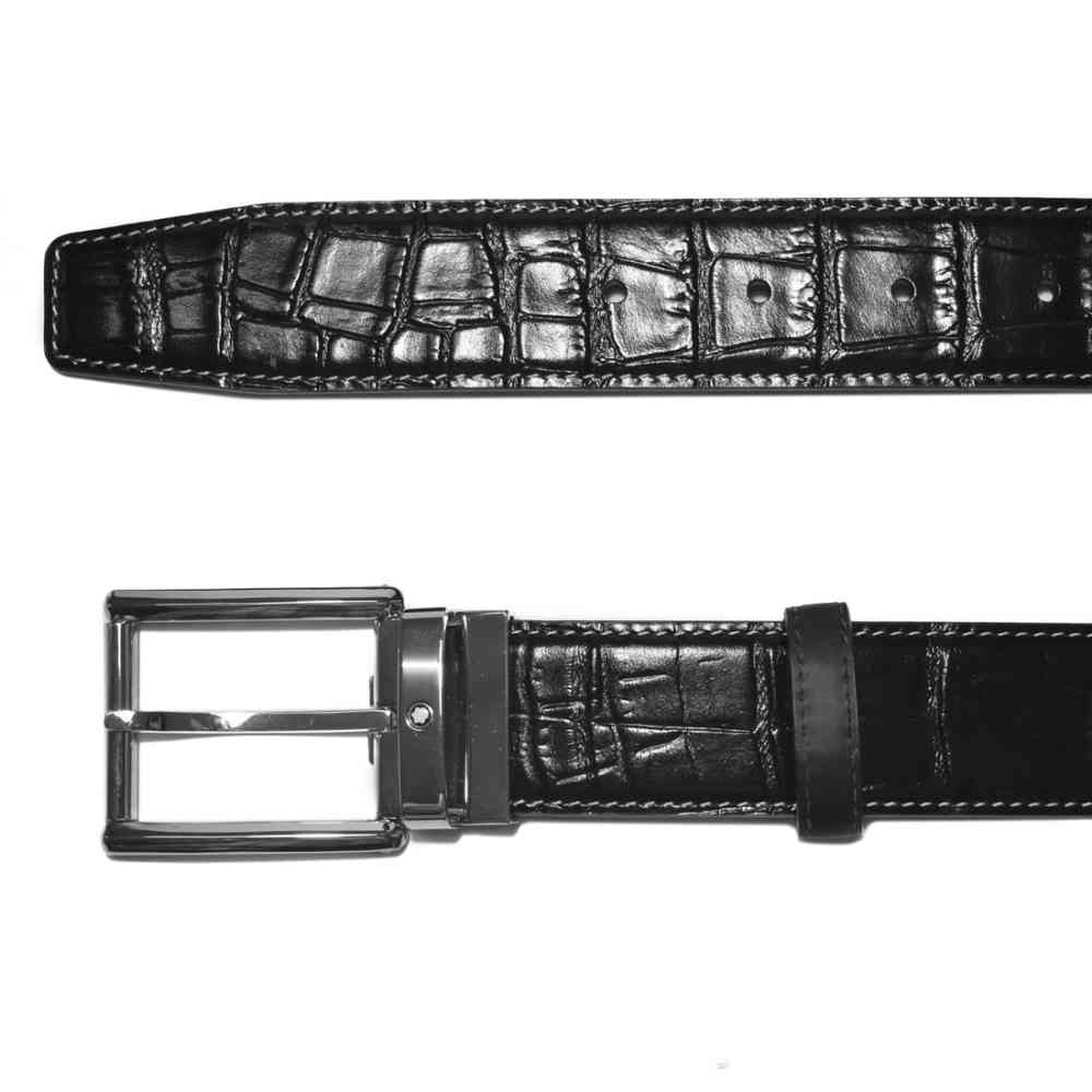 Montblanc Premium Quality Black Belt-3
