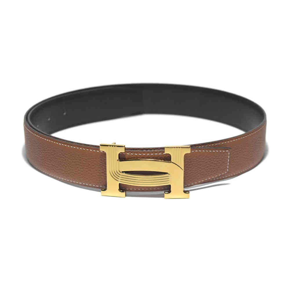 Brown Hermes Grey Premium Quality Belt