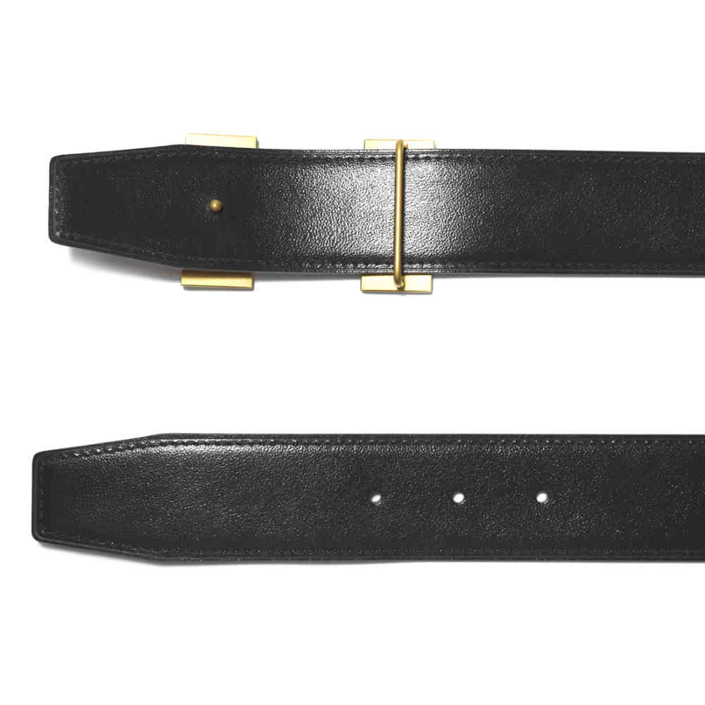 Hermes Brown Premium Leather Belt-thumb-4