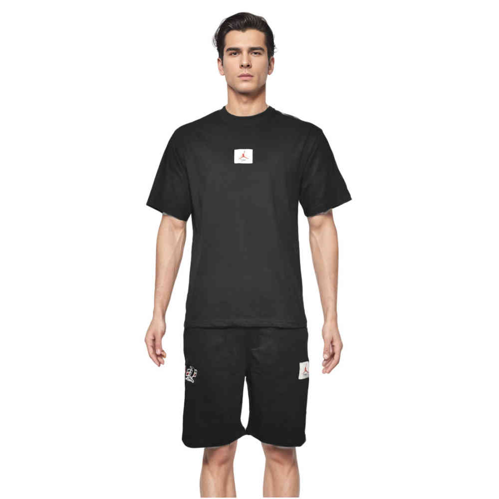 Black Two 18 Cream Premium Mens T-shirt & Shorts Combo