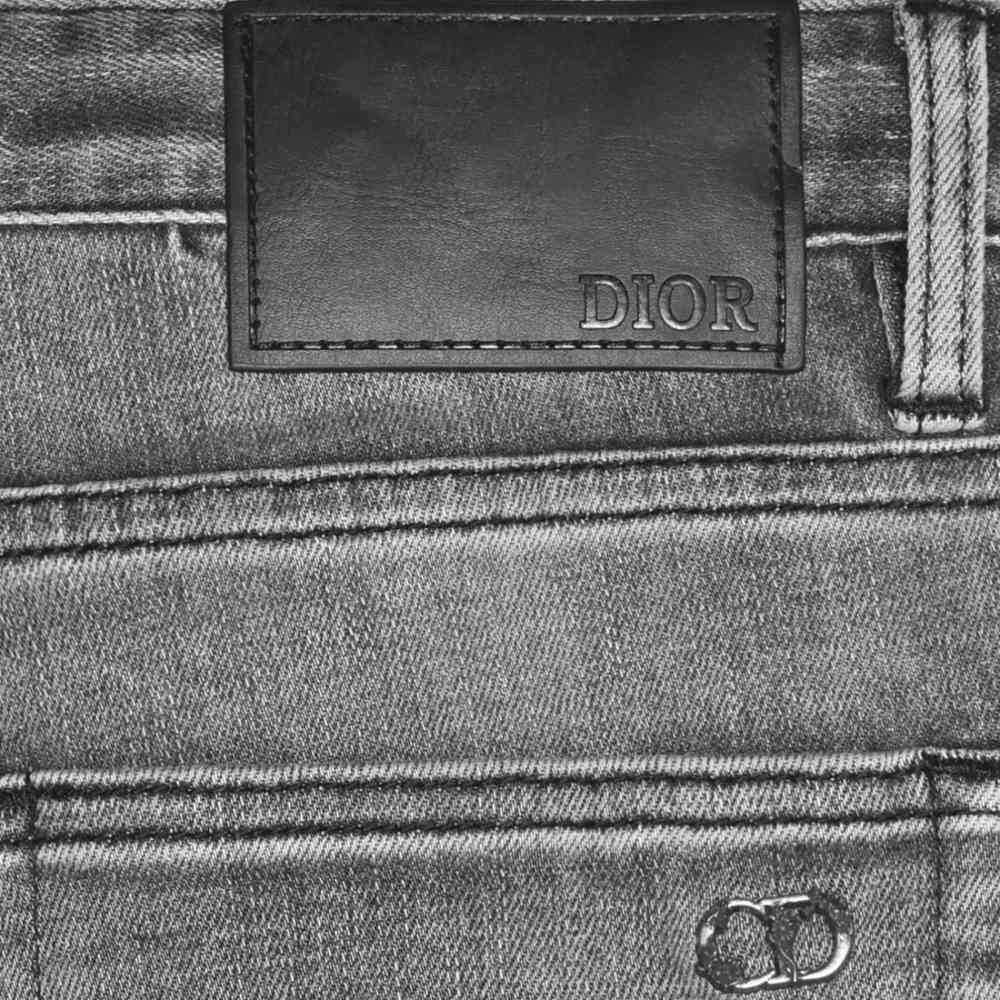 Dior Black & Grey Premium Quality Jeans-thumb-4