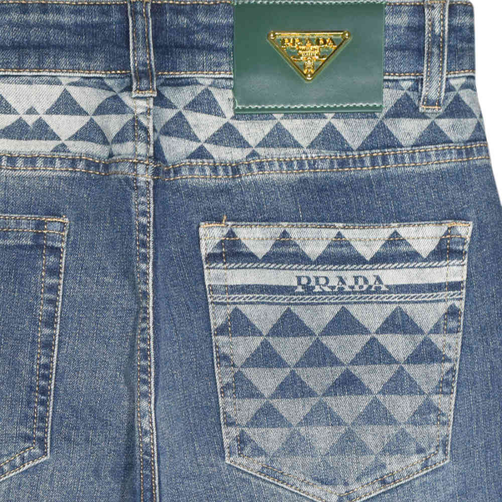 Prada Dark Blue Premium Denim Jeans-3
