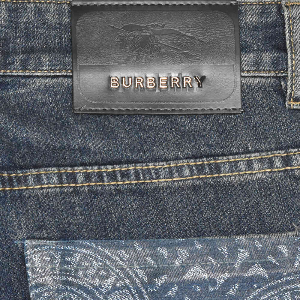 Burberry Blue Premium Cotton Denim Jeans-4