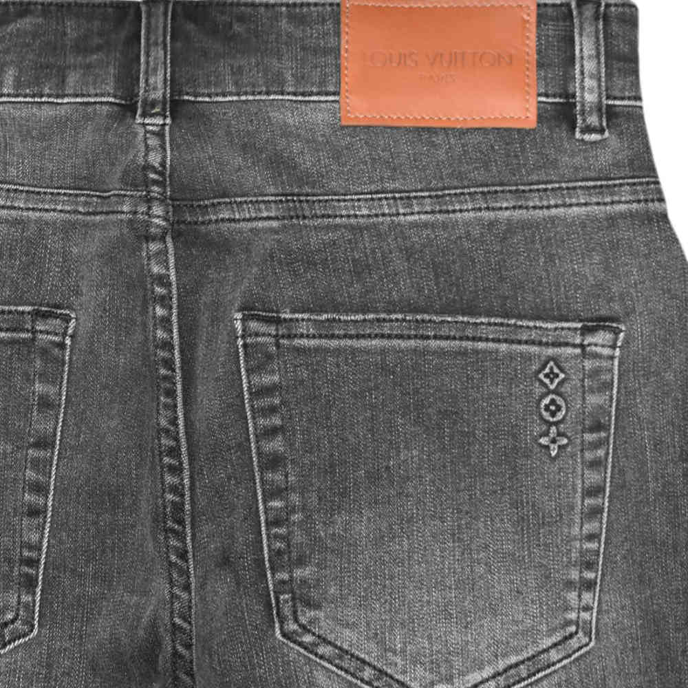 Louis Vuitton Black Premium Quality Jeans-thumb-3