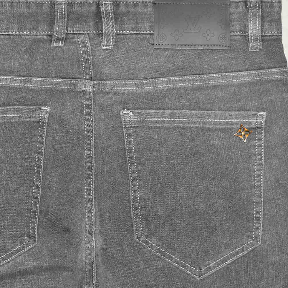 Louis Vuitton Grey Premium Quality Jeans-3