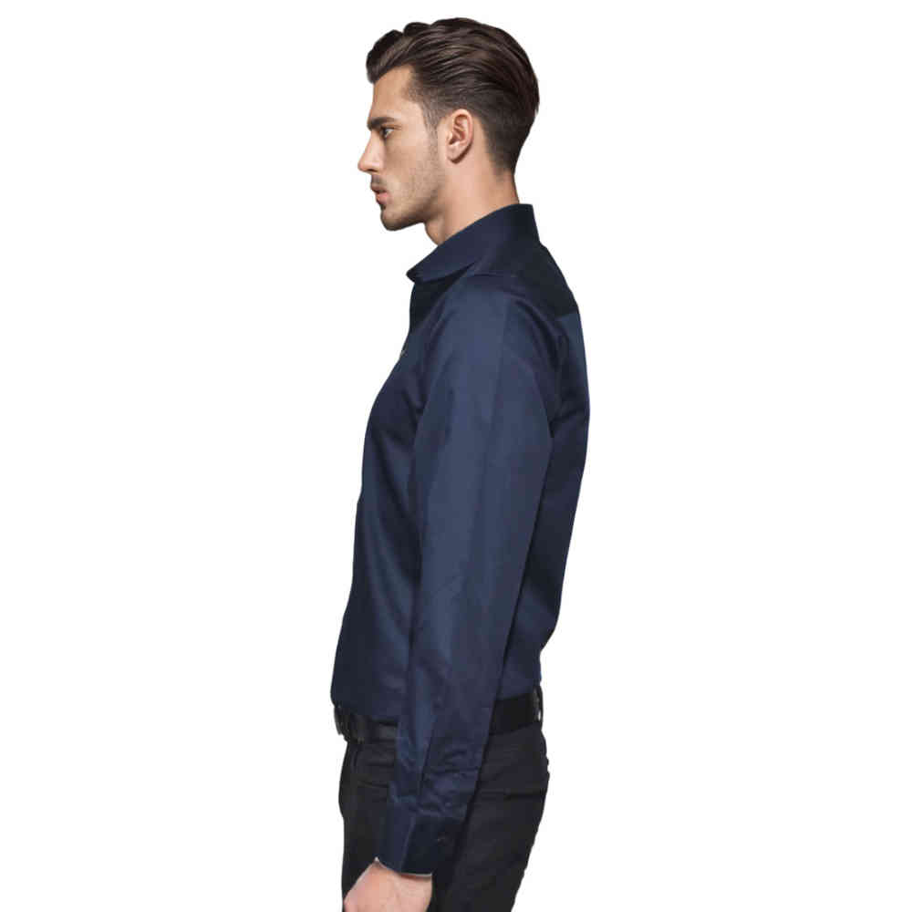 Versace Embroidered logo Navy Blue Shirt-2