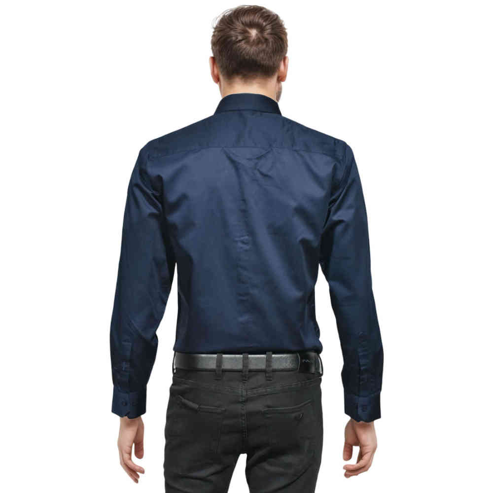 Versace Embroidered logo Navy Blue Shirt-1
