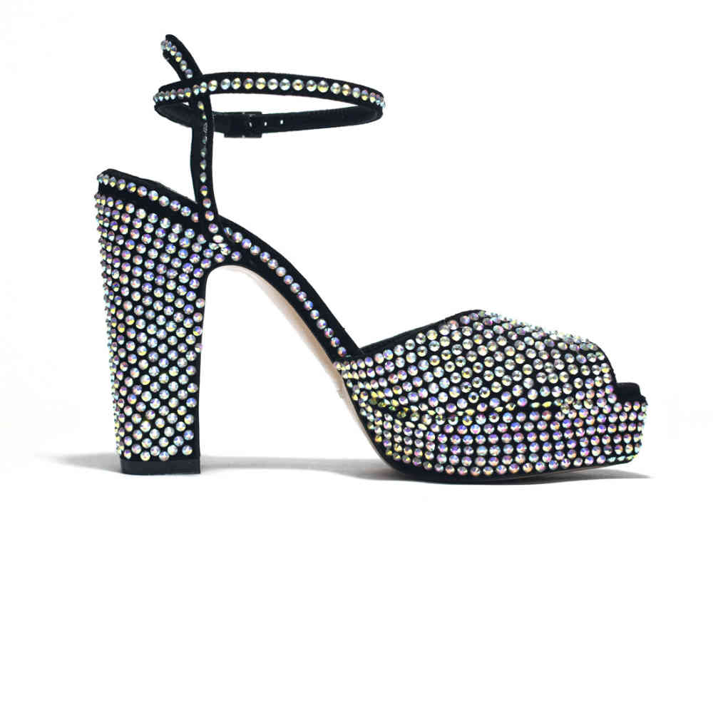Jimmy Choo Sacaria Crystal Embellished Platform Sandals-thumb-2