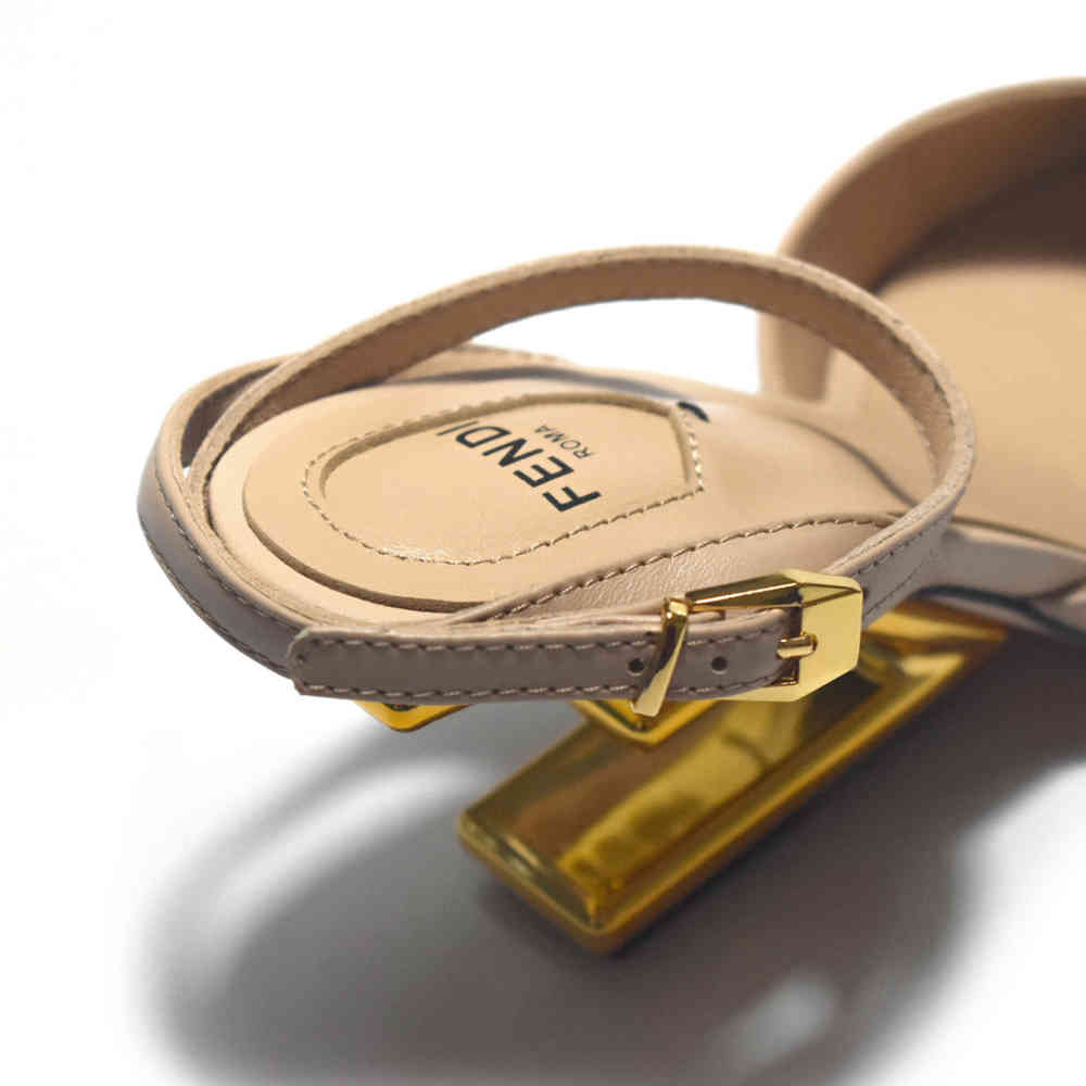 Fendi Apricot Premium Heel Sandals-thumb-4