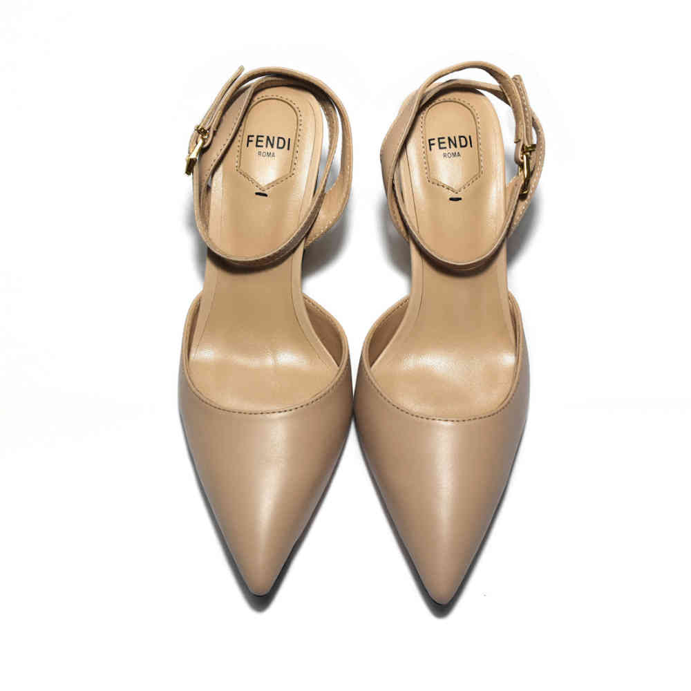 Fendi Apricot Premium Heel Sandals-thumb-5