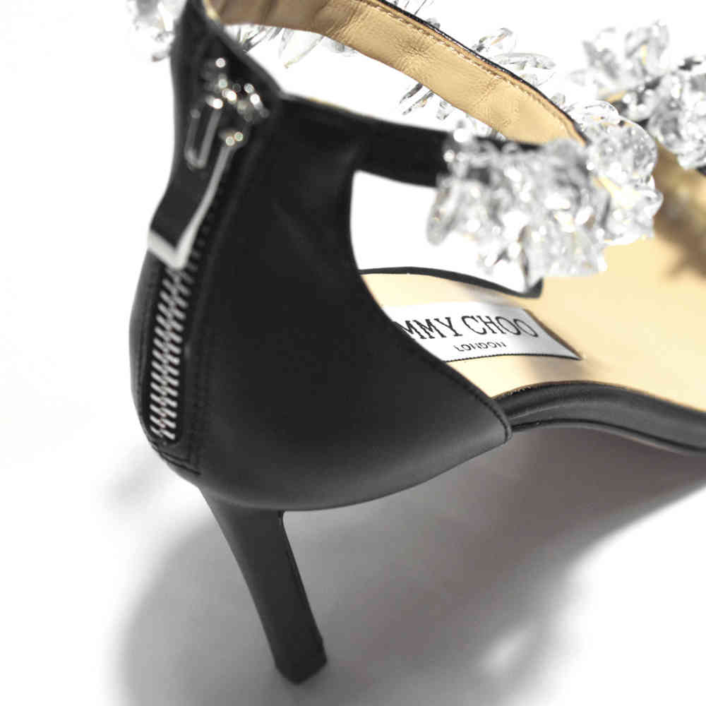 Jimmy Choo Black Maisel Embellished Sandals-4
