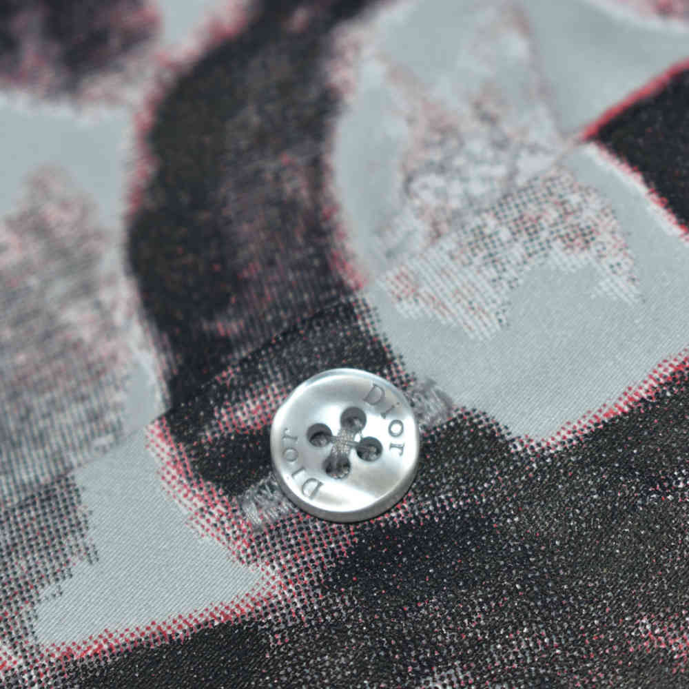 Dior Printed Grey Premium Cotton Shirt-3