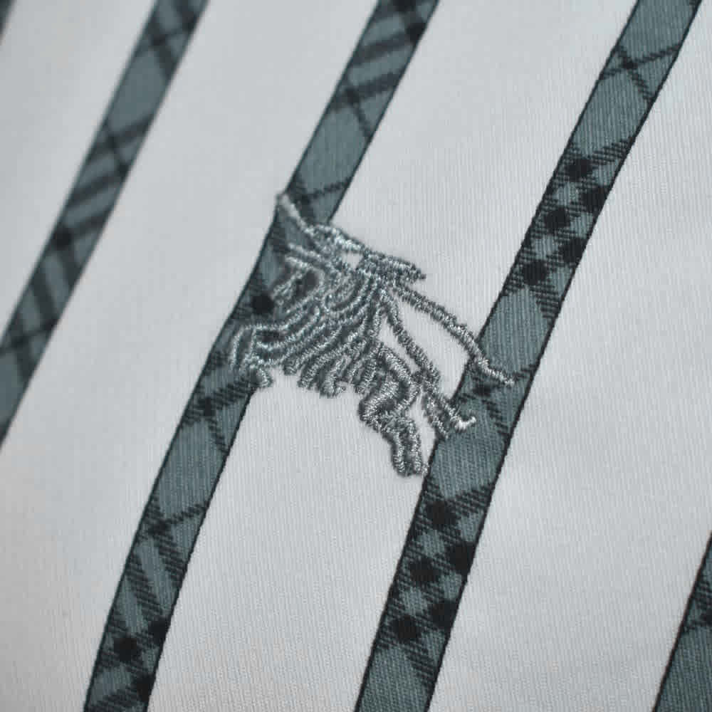 Burberry Embroidered logo White Luxury Shirt-1