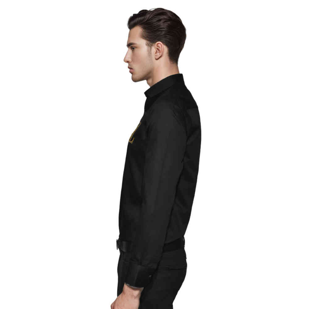 Louis Vuitton Embroidered logo Black Luxury Shirt-2
