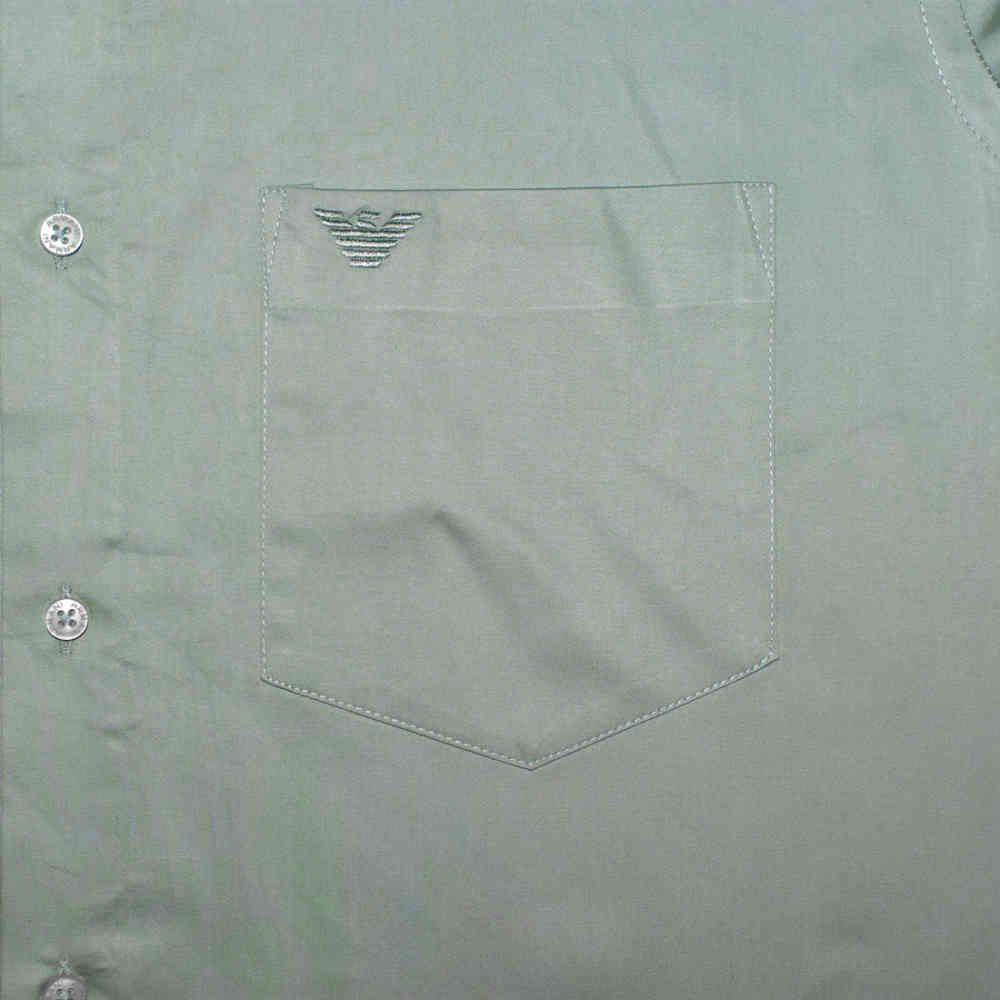 Giorgio Armani Light Teal Green Premium Quality Shirt-3