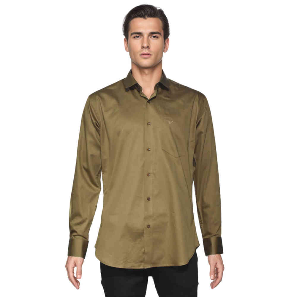Giorgio Armani Dark Beige Premium Quality Shirt-6