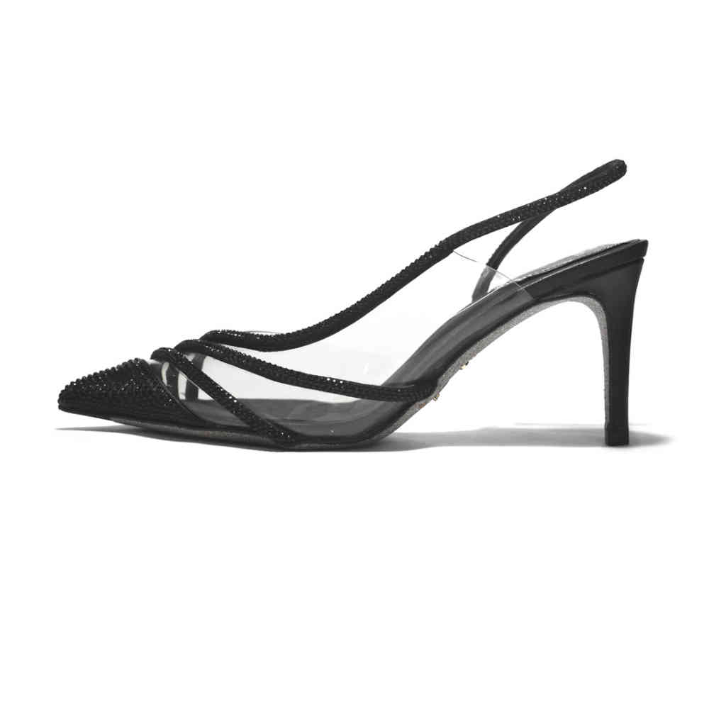 Rene Caovilla Black Premium Heel Sandals-thumb-1