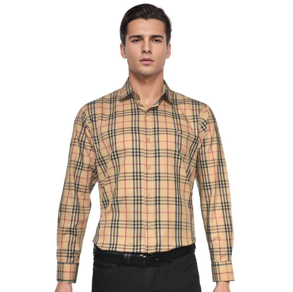 Brown Burberry Black Premium Quality Shirt