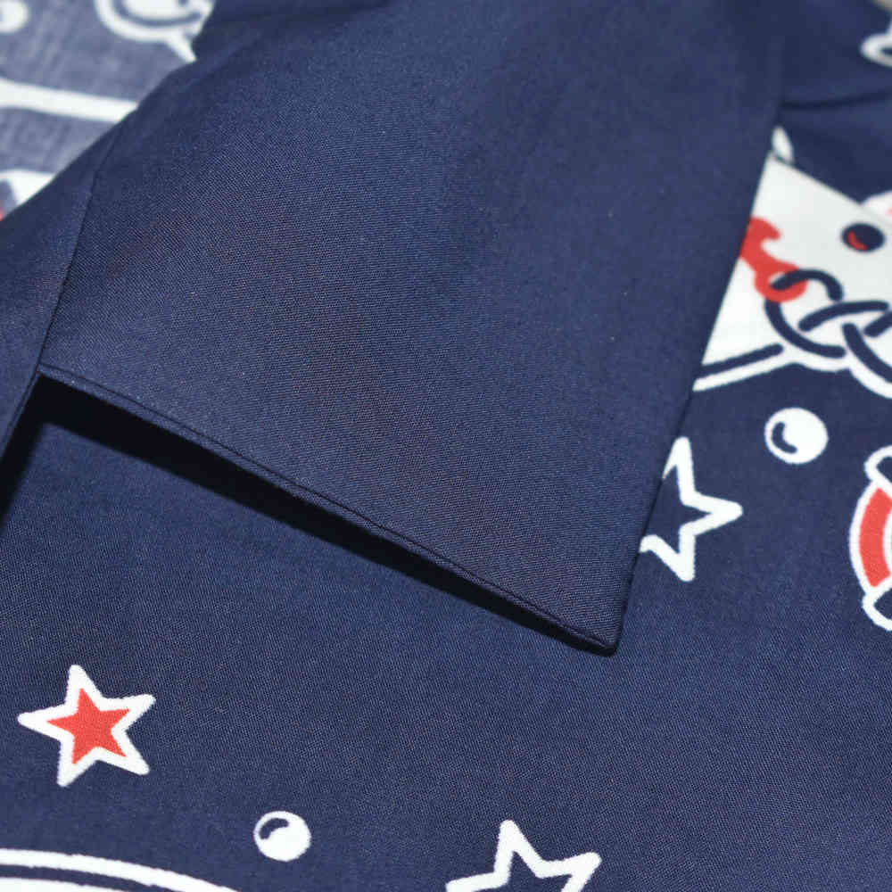 Gucci Bandana Print Red & Blue Cotton Shirt-thumb-4