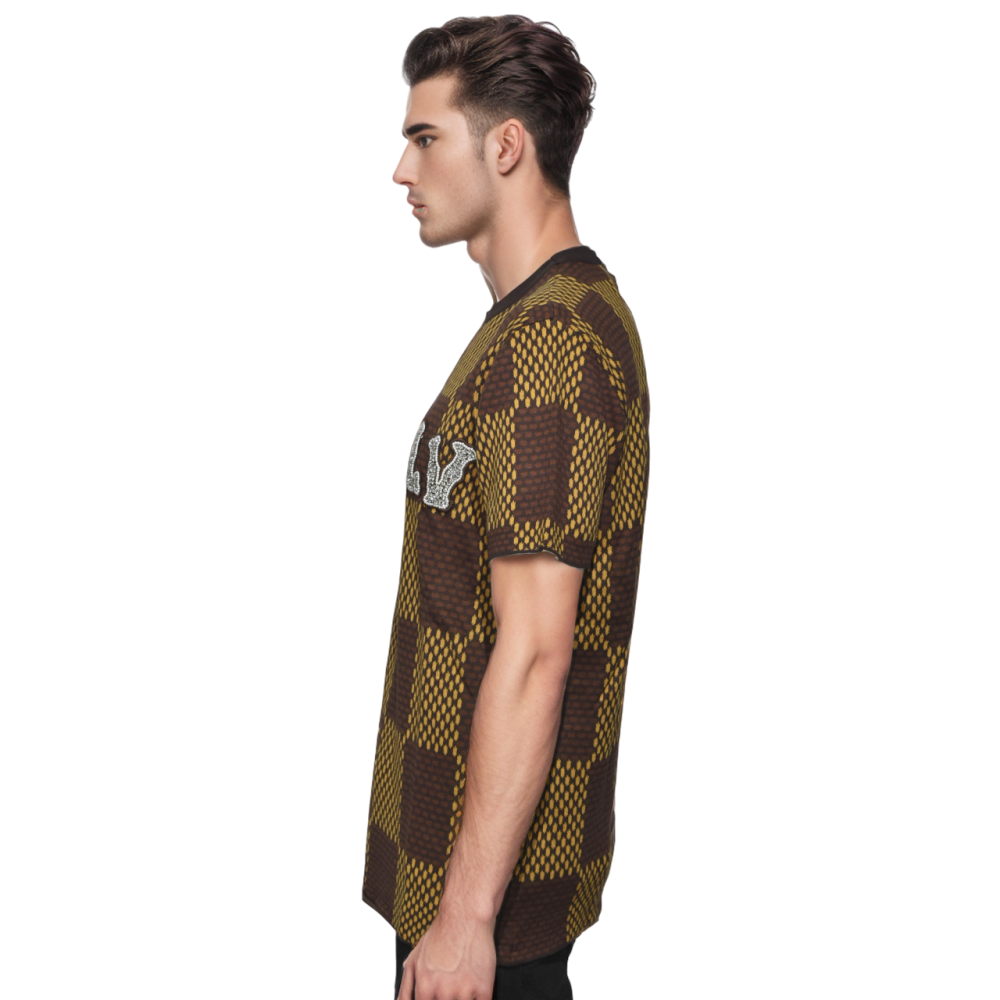 Louis Vuitton Short-Sleeved Cotton Crewneck T-shirt-thumb-2