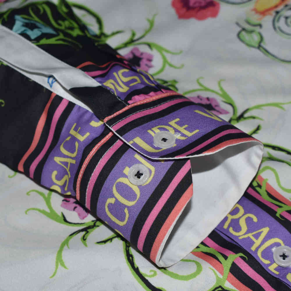 Versace Jeans Couture White Garden Print Shirt-5