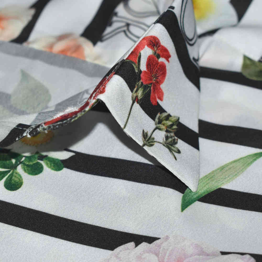 Dior Floral Print White Premium Cotton Shirt-4