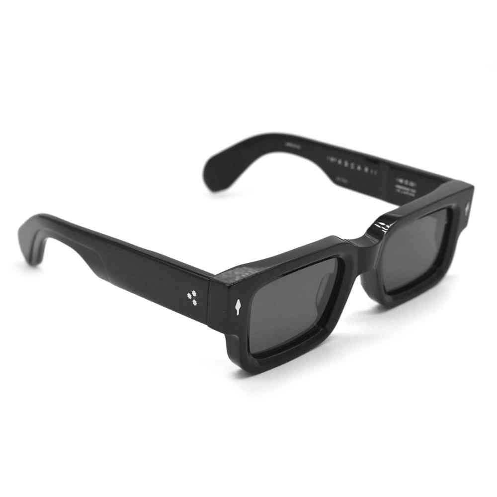 Jacques Marie Mage Black Acetate Luxury Sunglasses-thumb-0