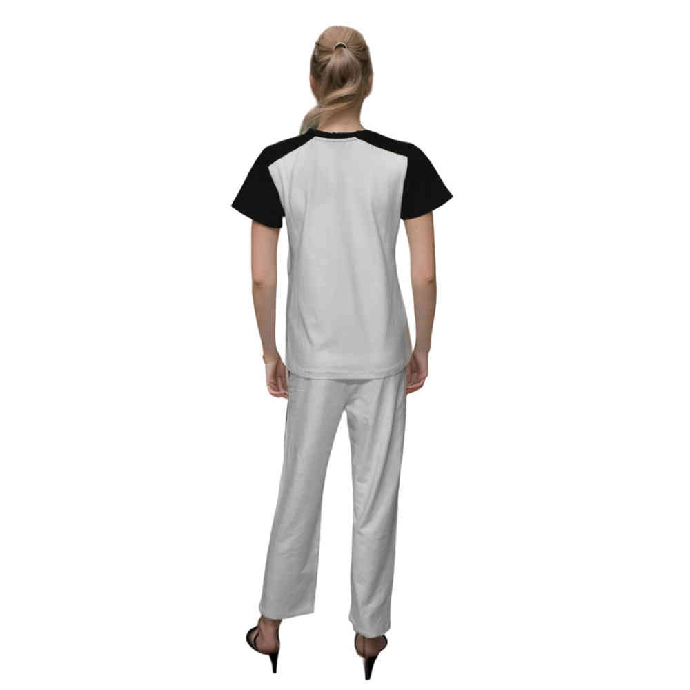 Balmain logo Print White Premium Co-ord Set-2