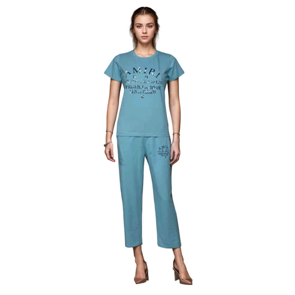 Amiri Blue Premium Cotton Co-ord Set-1