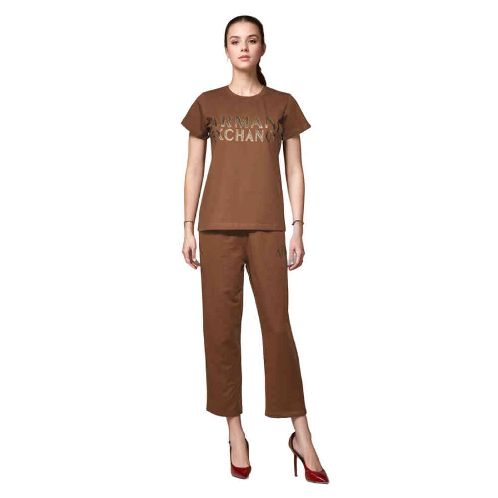 Armani Exchange Brown Premium Cotton Co-ord Set-1