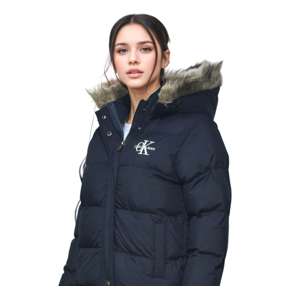 Blue Calvin Klein Black Premium Quality Puffer Jacket