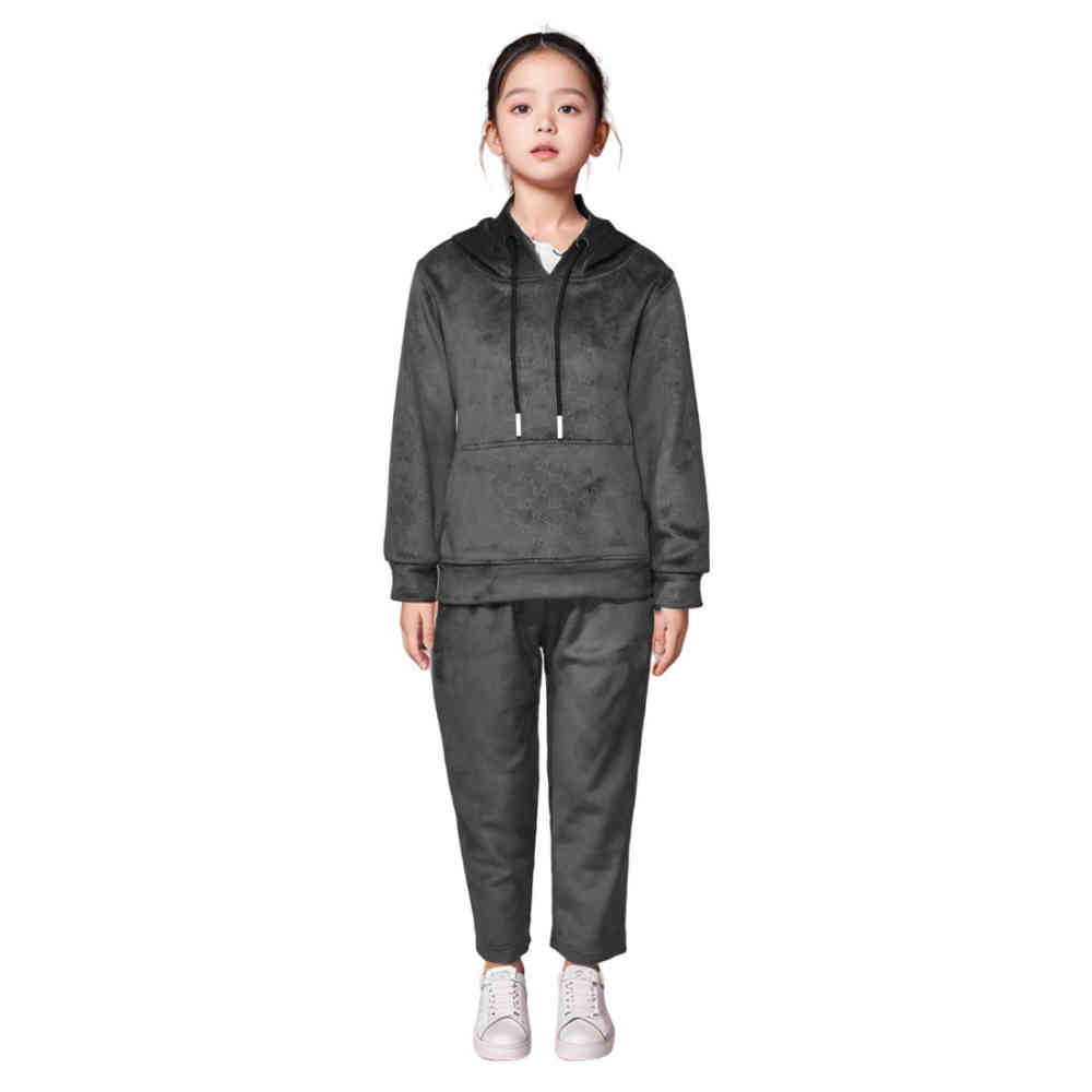 Dark Grey Gucci Black Premium Quality Kids Tracksuit